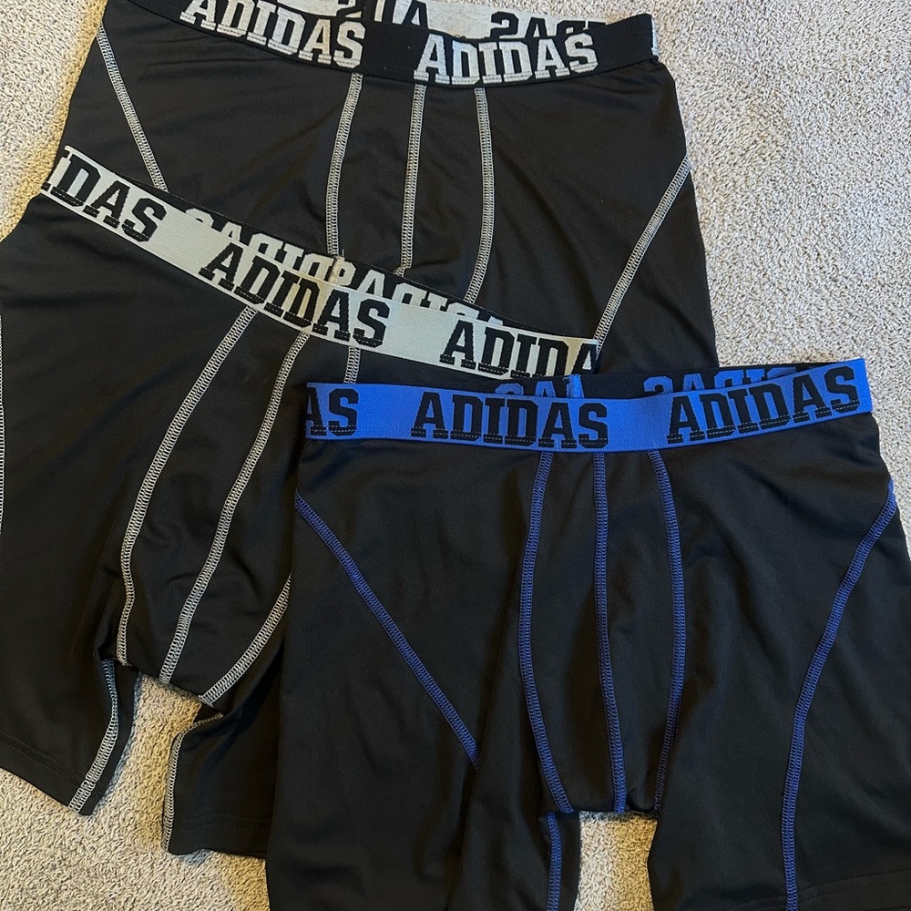 Adidas Men's Black Boxer Briefs - 3 Pack